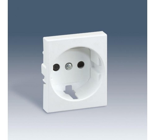 Simon 82 Накладка с защитными шторками на розетку с/з, широкий модуль, S82C, красный  82041-57  Simon