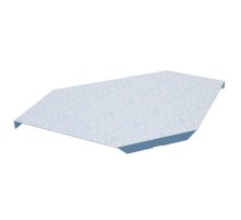 Крышка горизонтального угла 90х150(80/100)  KGL90*150(80/100)  КМ-профиль