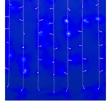Занавес светодиодный  с контроллером ULD-C2030-240/DTA BLUE IP20   3х2м, 240 диодов. синий свет. шнур прозр.  07942  Uniel
