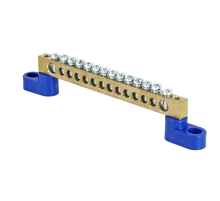 Шина "0" 63.14 (2 изолятора стойка) латунь EKF PROxima  sn0-63-14-2  EKF