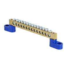 Шина "0" 63.14 (2 изолятора стойка) латунь EKF PROxima  sn0-63-14-2  EKF