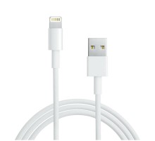 USB кабель для iPhone 5/6/7 моделей ОРИГИНАЛ (чип MFI) 1 м белый  18-0000  REXANT