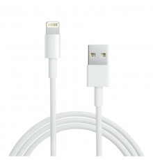 USB кабель для iPhone 5/6/7 моделей ОРИГИНАЛ (чип MFI) 1 м белый  18-0000  REXANT