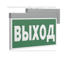 Световой указатель аварийного освещения BS-FIRMUS-10-S1-ELON Gray  a19356  Белый свет