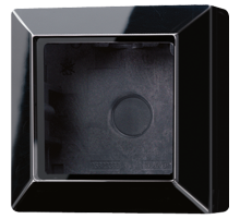 Коробка для накладного монтажа 1-кратная; чёрная  AS581ASW  Jung