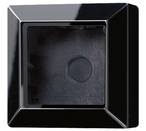 Коробка для накладного монтажа 1-кратная; чёрная  AS581ASW  Jung