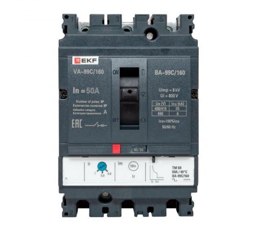 Выключатель автоматический ВА-99C (Compact NS) 160/50А 3P 36кА EKF PROxima  mccb99C-160-50  EKF
