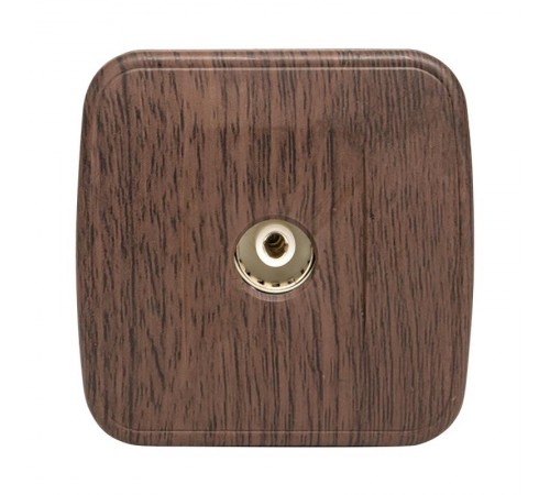 Розетка TV 1-местная ОП Минск 75Ом 5-862МГц тёмное дерево EKF  EGA00-027-40  EKF