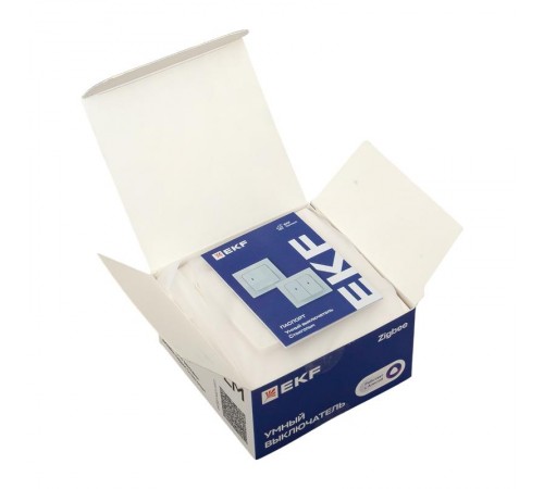 Умный выключатель Стокгольм 1-кл. белый Zigbee Сonnect  RCV-ST1-WD-ZB  EKF