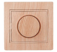 1-401-11 Intro Светорегулятор поворотный, 600Вт 230В, IP20, СУ, Plano, сосна  Б0030093  Intro