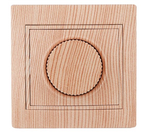 1-401-11 Intro Светорегулятор поворотный, 600Вт 230В, IP20, СУ, Plano, сосна  Б0030093  Intro