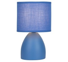 Настольная лампа Nadine 7047-503 1 * Е14 40 Вт керамика синяя с абажуром  Б0057258  Rivoli