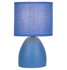 Настольная лампа Nadine 7047-503 1 * Е14 40 Вт керамика синяя с абажуром  Б0057258  Rivoli