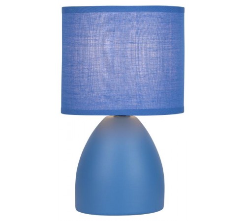 Настольная лампа Nadine 7047-503 1 * Е14 40 Вт керамика синяя с абажуром  Б0057258  Rivoli