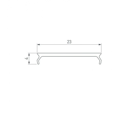 Экран MAT-L-BLACK-3000 черный для PLS-LOCK (Arlight, Пластик) 047720  Arlight
