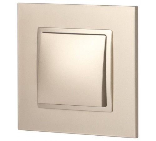 14-1101-04 Выключатель, 10АХ-250В, IP20, Эра Elegance, шампань  Б0034211  ЭРА