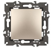 14-1101-04 Выключатель, 10АХ-250В, IP20, Эра Elegance, шампань  Б0034211  ЭРА