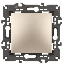 14-1101-04 Выключатель, 10АХ-250В, IP20, Эра Elegance, шампань  Б0034211  ЭРА