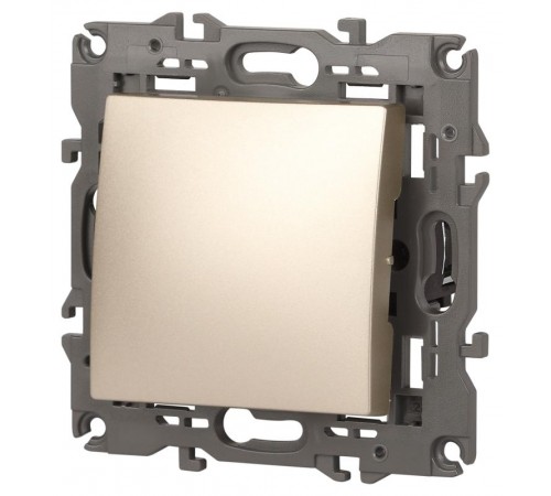 14-1101-04 Выключатель, 10АХ-250В, IP20, Эра Elegance, шампань  Б0034211  ЭРА