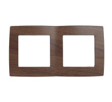 Рамка на 2 поста 12-5002-10  ,  венге  Б0014760  ЭРА