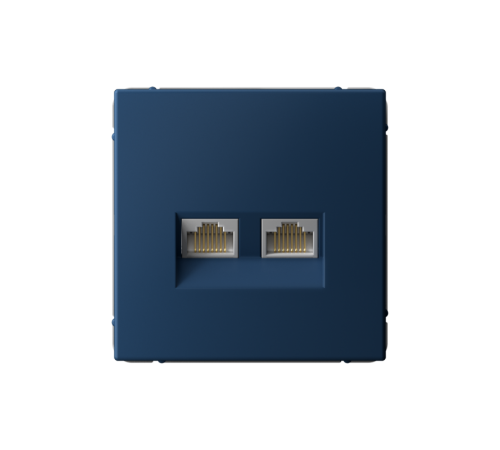 ArtGallery Аквамарин Розетка двойная компьютерная RJ45+RJ45, кат. 5е, механизм  GAL001185  SE