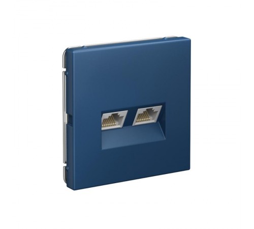 ArtGallery Аквамарин Розетка двойная компьютерная RJ45+RJ45, кат. 5е, механизм  GAL001185  SE