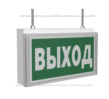 Световой указатель аварийного освещения BS-IDON-81-S1-INEXI3  a15720  Белый свет