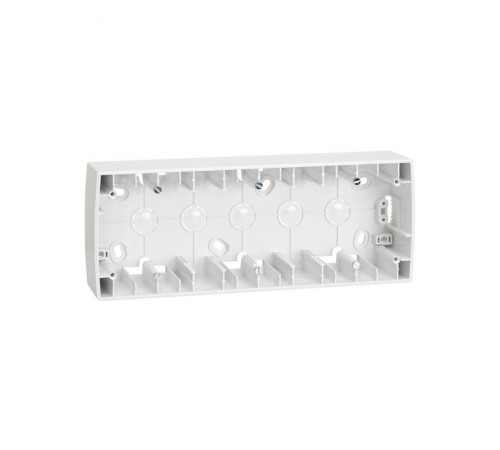 Simon 82 Монтажная коробка для накладного монтажа, 3 поста, 229х89х43мм, S82, S82N, белый  82771-30  Simon