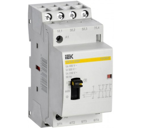 Контактор модульный с ручным управлением КМ25-22МР AC KARAT  MKK12-25-22  IEK