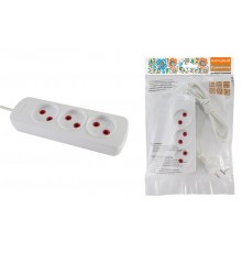 Удлинитель народный  УН3  3 гнезда, 1,5метра, б/з, ШВВП 2х0,75 мм2  6А/250В  SQ1303-1200  TDM