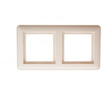 W59 Aqua Слоновая кость Рамка 2-ая IP44  KD-2B-28  SE