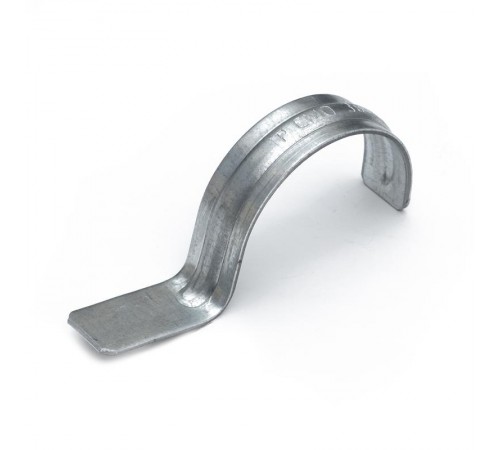 Скоба металлическая однолапковая СМО d38-40 мм для монтажного пистолета (без отверстий) (50 шт/уп)  PR13.1967  Промрукав