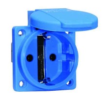 Розетка встраиваемая Schuko 16A 3p 250V IP54 синяя 71094 I 71094-Bals I Bals