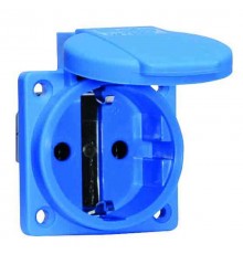 Розетка встраиваемая Schuko 16A 3p 250V IP54 синяя 71094 I 71094-Bals I Bals