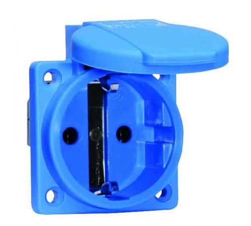 Розетка встраиваемая Schuko 16A 3p 250V IP54 синяя 71094 I 71094-Bals I Bals