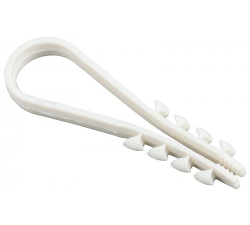 Дюбель хомут 11-18мм нейлон белый (100шт)  UHH35-11-18-100  IEK