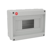 Щиток настенный, ral 7035, без крышки, 8мод. (ВхШхГ) 200х160х90 IP20  82008  DKC