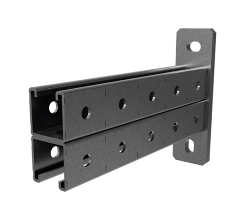 Консоль СТРАТ двойная 41х41, база 300, толщ. 2,5 мм, гальван. цинк, 875503  КСД-41х41х300-2,5-ЭЦ   Ostec