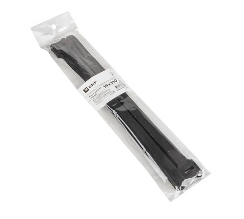 Хомут-липучка 14х310 мм черный (20 шт) EKF PROxima  hlct-3-b  EKF