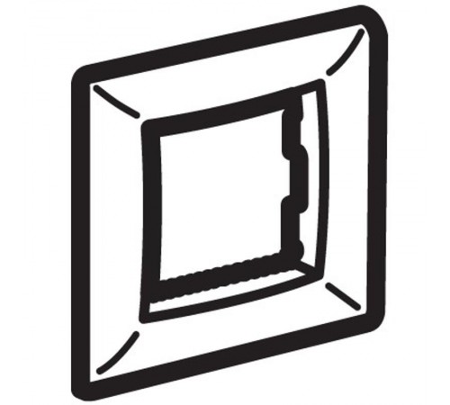 Рамка на 2 модуля (одноместная), коричневая  75010RB  DKC