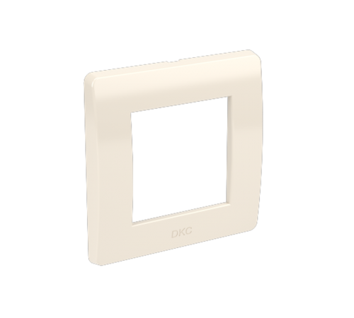 Рамка на 2 модуля (1-местная). слоновая кость. RAL9001  75010O  DKC