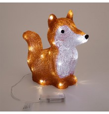 Акриловая светодиодная фигура Лисенок 28х15х26 см, батарейки 2хAA (не входят в комплект), 30 светодиодов  513-316  NEON-NIGHT