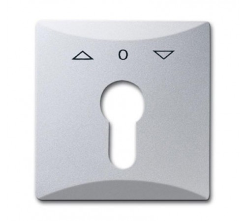 Плата центральная (накладка) с поворотной ручкой, IP44, серия Allwetter 44, цвет серебристо-алюминиевый  1710-0-3804   2CKA001710A3804  ABB