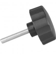 Ручка-барашек пластик. D42 с внутр.металл.резьбой M8, черный (1шт)- пакет   144189  Tech-KREP