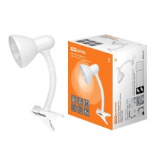 Светильник настольный прищепка 40Вт ЛН Е27 белый глянец  SQ0337-0033  TDM