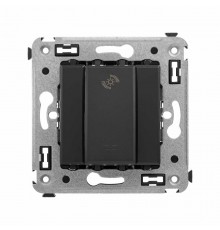 Диммер кнопочный в стену для LED ламп, "Avanti", "Черный матовый"  4412343  DKC