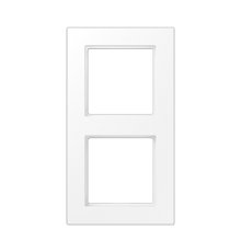 Рамка 2 поста; серия A550; термопласт; белый матовый  A5582BFWWM  Jung