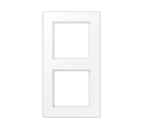 Рамка 2 поста; серия A550; термопласт; белый матовый  A5582BFWWM  Jung