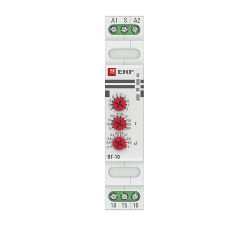 Реле времени (10 устанавл. функц.) RT-10 12-240В EKF PROximart-10-12-240EKF