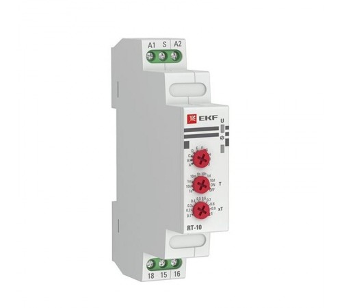 Реле времени (10 устанавл. функц.) RT-10 12-240В EKF PROximart-10-12-240EKF